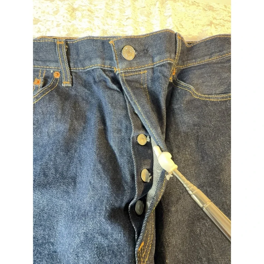 Levi's 501 Original Fit Jeans Mens 36x31‎ Dark Wash Button Fly Straight Denim